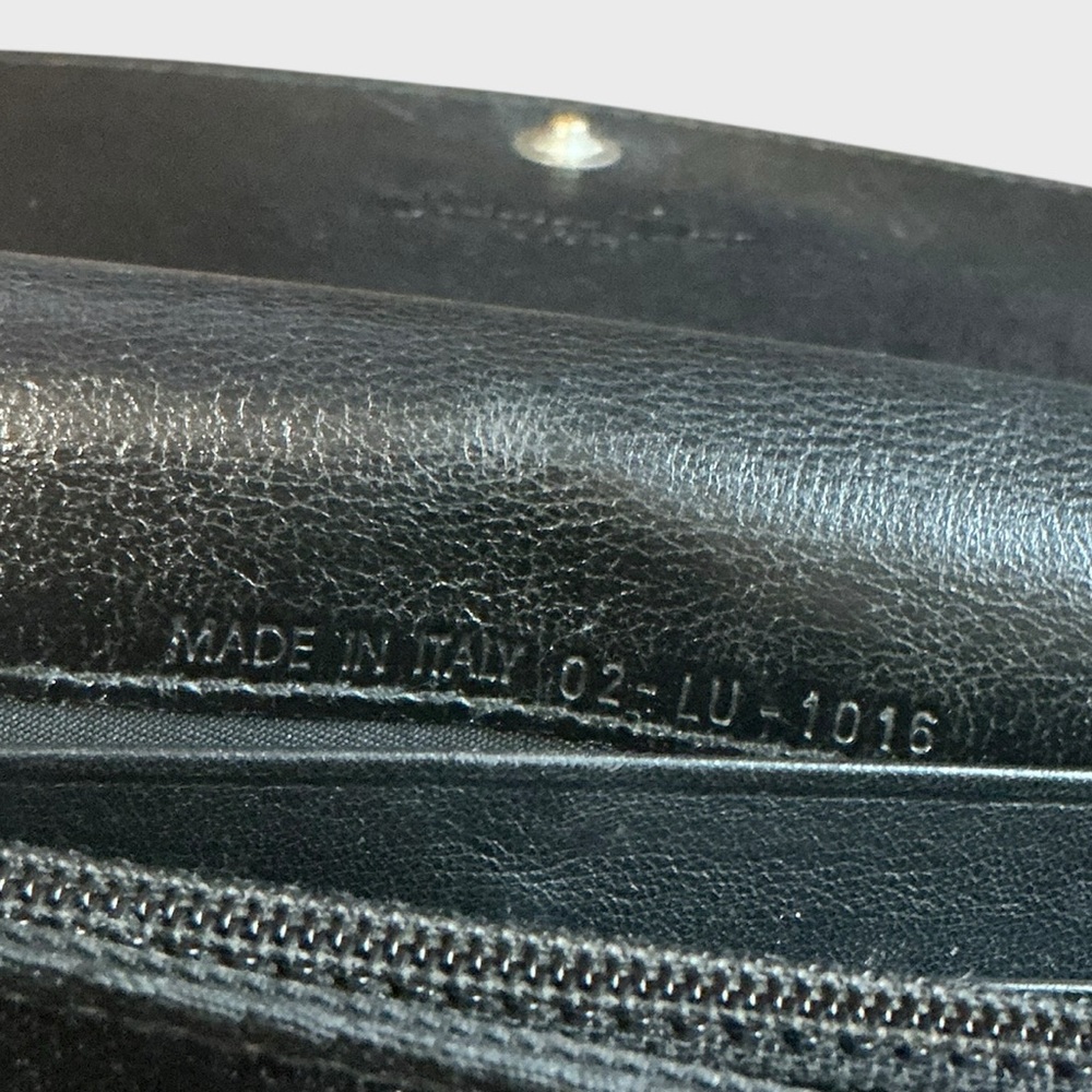 Christian Dior Oblique Canvas Continental Wallet Black Authentic - Picture 12 of 14